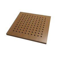 Hot Selling Yiacoustic Acoustic Insulation Building Materials Wooden Perforated Insulation Acoustic Panels